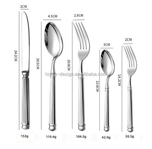 Juego de Cubiertos de Lujo de Acero Inoxidable 304 Forjado con Diseño de Columna Romana para Restaurante y Hotel, Cuchillo y Tenedor para Bistec Estilo Occidental, Vajilla para el Hogar con Acabado Espejo - Product Image 6