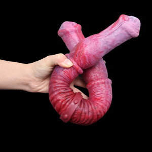 M-luuk-gode à Double tête pour femme, nouvel arrivage 2022, Double tête, pénis Animal, deux grands nœuds, stimule le <span class=keywords><strong>Clitoris</strong></span>, accessoire raffermissant et réaliste - Product Image 5