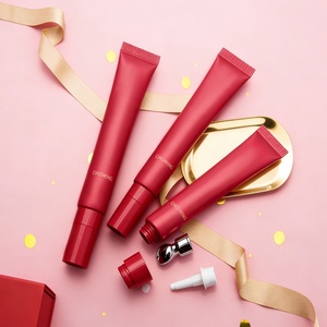 Tube souple mat rouge 15g 20g pour crème contour des yeux, emballage cosmétique, vente en gros, marque privée, pour lotion, baume à lèvres, brillant à lèvres - Product Image 6
