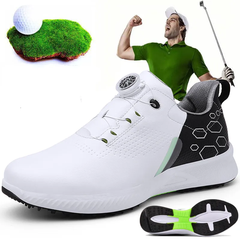 Igh-end-zapatos de golf antideslizantes para entrenamiento, calzado de lujo con clavos antideslizantes, extraíbles, novedad de 2023