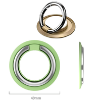 Soporte Magnético Universal de Lujo para Teléfono Móvil, Anillo Giratorio, Agarre Trasero Adhesivo, Compatible con Todos los Teléfonos Móviles