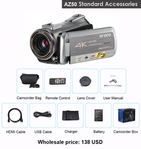 Az50 4K UHD 4k 3.0 "3.1'' Màn hình cảm ứng Wifi tầm nhìn ban đêm IR máy quay video kỹ thuật số - Product Image 6