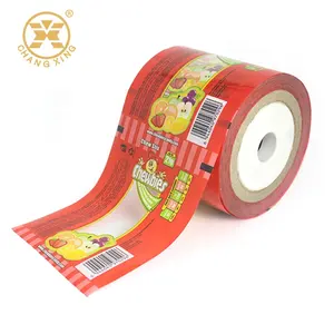 Stock Film Gummy Candy Packaging BOPP Film Quality Rotogravure 10 Colors Printed OPP Film Stock Heat Sealable Candy Bar Flow Wrap Film