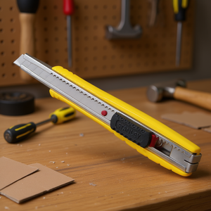 Cuchillo multiusos Stanley de 9 mm con hoja única para tareas de corte de precisión - Product Image 3