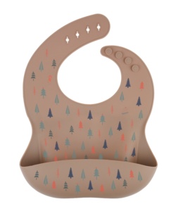Babero de Silicona para Bebé, Impermeable, Suave, con Estampado, Delantal para la Hora de Comer de Niños Pequeños, Diseño 007, Logotipo Personalizado, Venta al Por Mayor - Product Image 1