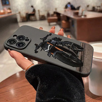 Cool moto impression bord droit Silicone TPU housse de téléphone portable pour Iphone 7 8 X Xr Xs 11 12 13 14 15 16 17 Pro Max