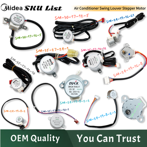 มอเตอร์สเต็ปเปอร์แบบสวิงลูเวอร์ทดแทนของ Midea OEM รุ่น SM‑24 SM‑30 SM‑35 ซีรีส์, มอเตอร์สเต็ป 12V DC 5‑Pin, มอเตอร์ปรับทิศทางลมสำหรับเครื่องปรับอากาศภายในอาคาร - Product Image 2