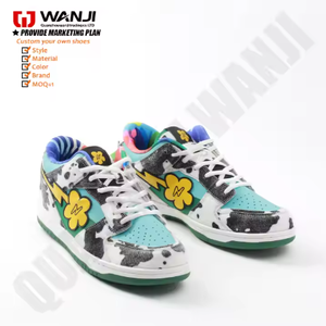 Zapatillas Personalizadas al por Mayor, Zapatos Casuales de Hombre, Zapatillas Planas Blancas de Cuero para Exteriores, Zapatos de Diseñador Personalizados Negros - Product Image 6