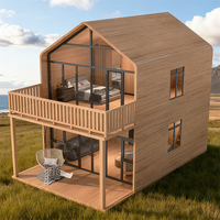 Maison préfabriquée triangulaire modulaire en acier léger, écologique et isolée, pour Airbnb et projets de resorts/boutiques hôtelières / Eco-lodges