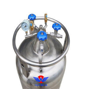 Contenedor criogénico de aislamiento térmico LN2, contenedor de nitrógeno líquido criogénico autopresurizado de 200 l para la industria alimentaria - Product Image 5