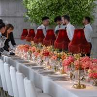 Lampes de table modernes rechargeables de 77 cm/30 pouces avec télécommande, abat-jour à franges bordeaux, lumière blanc chaud à intensité variable pour la décoration de mariage