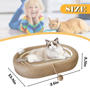 Cama Rascador para Gatos Personalizada, Resistente al Desgaste, Sin Desprendimiento, Duradera, con Cuerda de Cáñamo Integrada, Tamaño Grande, Artículos para Gatos - Product Image 3