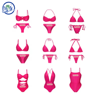 Service de Maillots de Bain Personnalisés Rapides pour Femmes – Bikinis Tendance à Volants en Maille Superposée, Maillot de Bain Deux Pièces à Bretelles Fines pour la Plage