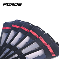 Lame de patin de hockey sur glace POROS avec revêtement en titane, dureté 56HRC, fabrication sur mesure en gros, nouveau design, qualité supérieure, prix abordable