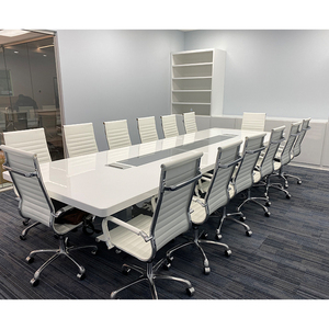 Bàn Họp Bằng Đá Cẩm Thạch Nhân Tạo Màu Trắng Bàn Họp Bóng Để Ả Rập Saudi - Product Image 3