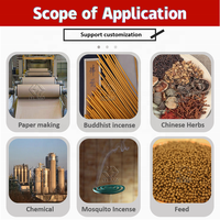 Machine automatique professionnelle à roulement pour la production de poudre de bois pour encens anti-moustiques, haute productivité, 380V 45KW, Henan Zhengzhou