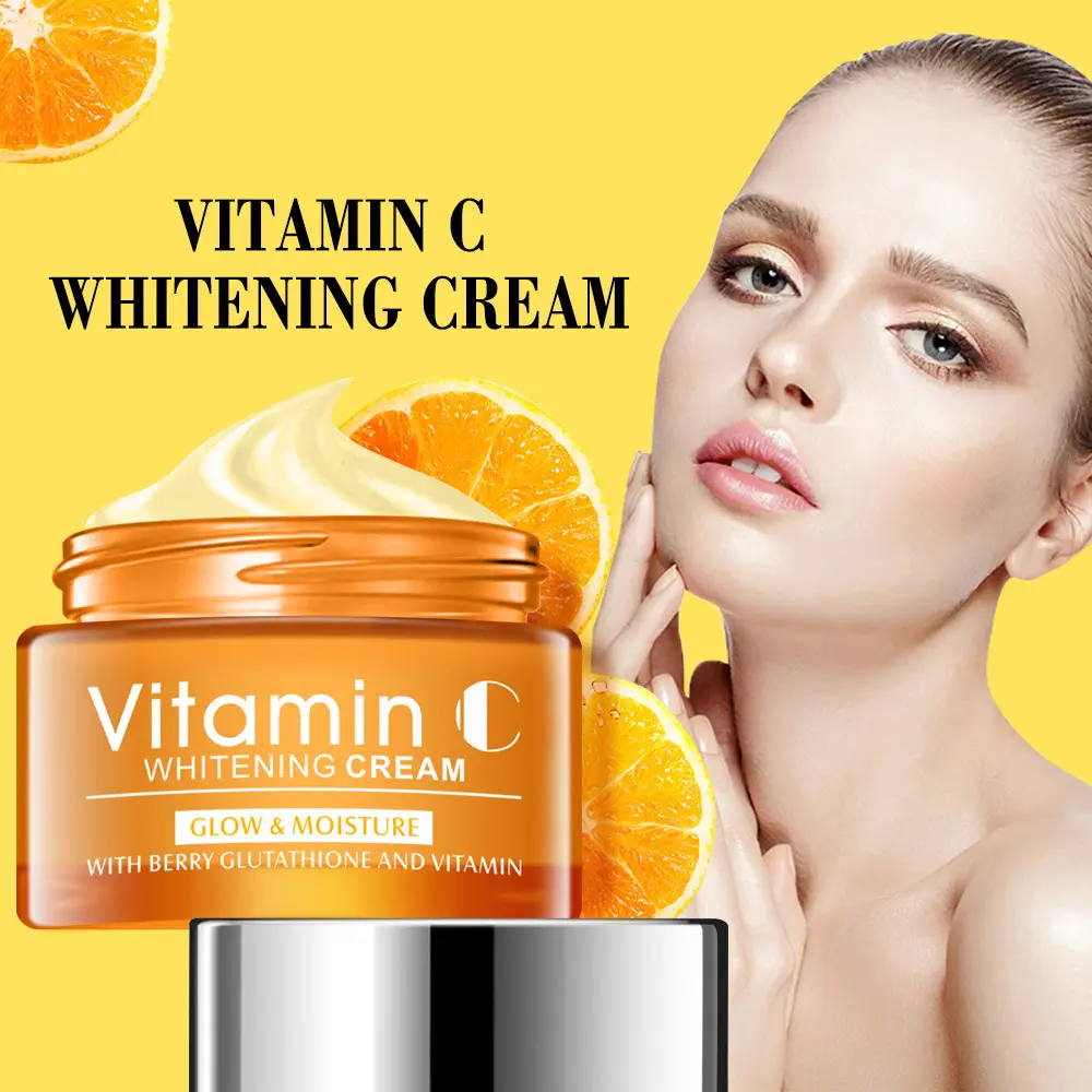 Disaar Vitamin C Whitening Set crema viso idratante Day adulti crema per la cura della pelle del viso femminile Natural Org2019 3 anni 50ml 10000