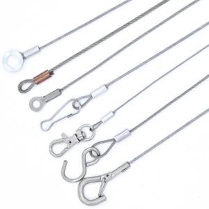 OEM 공장 맞춤형 투명 PVC 코팅 스틸 와이어 어셈블리 작은 구멍 조명 액세서리 - Product Image 6