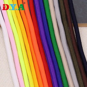 Großhandel Bunte 5mm 6mm Polyester Runde flache Kordel zug mit Metall End spitzen für Hoodie Shorts - Product Image 6