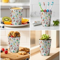 Moioco Gobelets empilables en métal de 12 oz pour décorations de fête de Noël, cadeaux de Noël pour adolescents (filles et garçons)