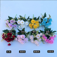 Bouquet de pivoines en soie rose rose fleurs artificielles fleurs bon marché pour mariage à la maison fleurs décoratives