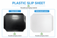 Palette en plastique HDPE recyclé économique avec surface gaufrée, alternative aux caisses en plastique pour le transport maritime à bas prix