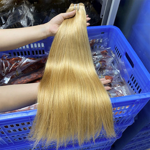 Extensions de cheveux lisses de 18 à 26 pouces, 100% cheveux humains vierges Remy, super double trame, tissées à la main, cheveux tressés pour une tête entière - Product Image 5