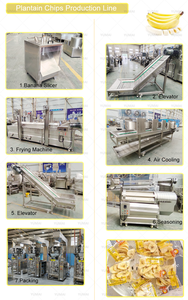 Machine de fabrication de chips de banane entièrement automatique, 200 kg/h - 500 kg/h, ligne de production de chips de banane pré-frites, directement de l'usine - Product Image 4