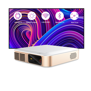 EU Wireless 3D 4K Video <b>Projector</b> with Battery Dual-Band WiFi 2*3W Built-in Speakers Full HD Travel <b>Projector</b> OEM - Product Image 1