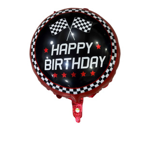 Nouveaux ballons en forme de pneu 18 <span class=keywords><strong>pouces</strong></span>, à carreaux noirs et blancs, en aluminium, thème course pour la décoration de voitures de Formule et de <span class=keywords><strong>rallye</strong></span> - Product Image 5