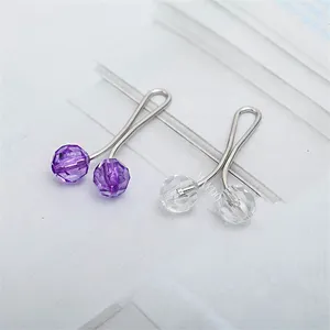 Pince-broche pour écharpe en voile, Clip en boule de perle en acier, tendance, boucles colorées pour foulard musulman