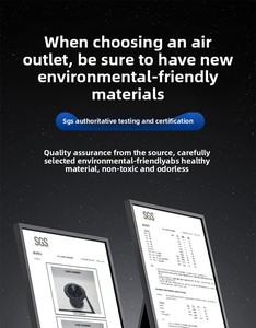 Hiện đại ABS Vòng thẳng louver khuếch tán không khí cho văn phòng ngoài trời sử dụng bền vật liệu nhựa - Product Image 3