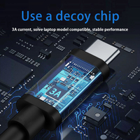 Fournisseur OEM Pd 65W Type-C Mâle vers Dc 5.5*2.5mm Port Mâle Câble de données Transmission plus rapide Fil de charge pour ordinateur portable Adaptateur secteur