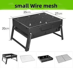 Su misura per la famiglia escursionismo giardino quadrato Mini piccolo pieghevole portatile Barbecue da campeggio all'aperto Barbecue a carbone - Product Image 3
