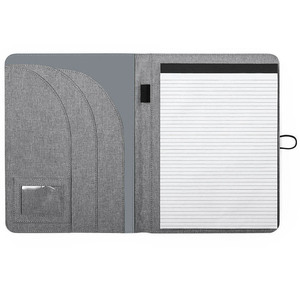 Bán buôn Polyester Vải thư mục tiếp tục pháp lý tổ chức kinh doanh dây kéo danh mục đầu tư padfolio với A4 Kích thước clipboard tài liệu - Product Image 5