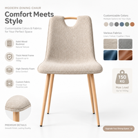 Chaise ergonomique ergonomique B2B avec coussin de siège profilé et dossier rembourré pour restaurant, hôtel, approvisionnement en gros, ODM