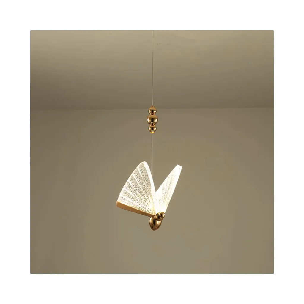 La decorazione della casa all'ingrosso della fabbrica infissi la lampada a sospensione del lampadario a Led E27 della farfalla dell'oro