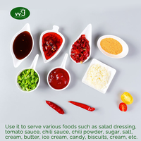 VVG Mini-récipients jetables biodégradables et compostables en bagasse de canne à sucre pour sauces et condiments, pour les fêtes