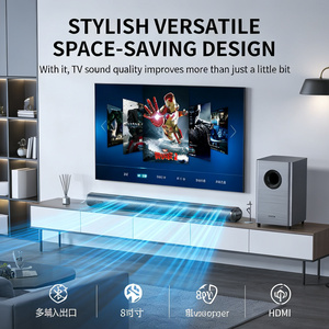 <span class=keywords><strong>Barre</strong></span> <span class=keywords><strong>de</strong></span> <span class=keywords><strong>son</strong></span> home cinéma sans fil 2.1 canaux 160W avec entrées USB/Aux, caisson <span class=keywords><strong>de</strong></span> basses 8 pouces pour système audio surround 3D ARC pour TV HD-020 - Product Image 2