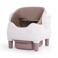 Litière Intelligente pour Chat en ABS et PP, 10,5 L, Contrôle par Application, Modes Automatique et Manuel, Anti-Pincement Infrarouge, Plateau Ouvert, Toilette Auto-Nettoyante pour Chat, Vente Directe Usine