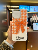 Coque de protection de style nœud papillon avec strass, nouvelle collection premium, compatible avec iPhone 18 Pro Max, iPhone 17, 16, 15, 14, 13