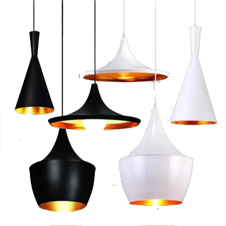 Retro Vintage Light Shades Contemporary Pendant Black Metal E27 Ceiling Lamp Fixture