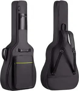 Sac à dos imperméable pour accessoires d'instruments, sac à dos rembourré épais pour guitare acoustique, bandoulière réglable