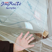 Feuilles acryliques transparentes Jingruite 1-50 mm, tailles personnalisées pour la décoration intérieure, la publicité, la diffusion de la lumière, 100% MMA vierge UV