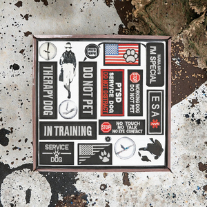 Écussons brodés écologiques pour drapeaux d'usine vietnamiens, harnais pour chien d'assistance, gilet, collier d'entraînement amovible en toile, chapeau, boucle auto-agrippante - Product Image 3