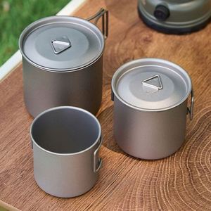 Taza de Agua de Titanio Puro, Taza de Té de Una Sola Capa para Acampar al Aire Libre, Taza de Titanio Plegable Portátil para Acampar, Diseño y Logotipo Personalizados - Product Image 2