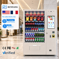 Máquinas Expendedoras Inteligentes RUNYANG Personalizadas para Alimentos, Máquina Expendedora Combinada de Aperitivos, Alimentos y Bebidas