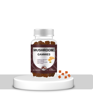 Gomitas de Extracto de Complejo de Super Hongos 10 en 1 con Melena de León, Reishi y Chaga Orgánicos Veganos de Marca Privada OEM, Suplemento para Adultos - Product Image 1