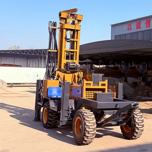 Máquina Perforadora de Pozos de Agua Montada en Remolque con Motor Diésel, Equipo de Perforación de Pozos para Perforación de Pozos de Agua en Granjas de 200m y 300m - Product Image 3
