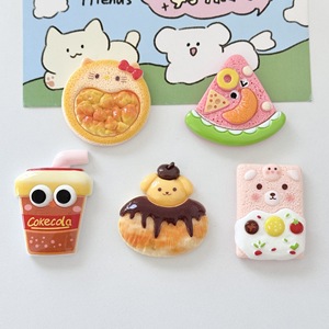 Bande dessinée écologique bricolage résine accessoires mignon rose Hamburger cochon crème pince à <span class=keywords><strong>cheveux</strong></span> coque de téléphone <span class=keywords><strong>boucle</strong></span> de chaussure - Product Image 1